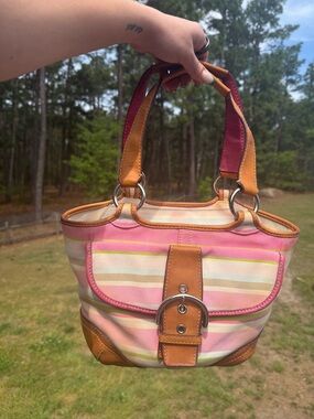 Coach Soho Hampton Multi-Stripe Bag